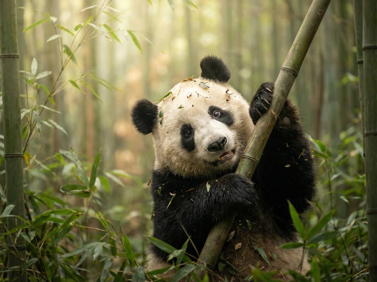 呦呦视频视频 - 熊猫竹林嬉戏