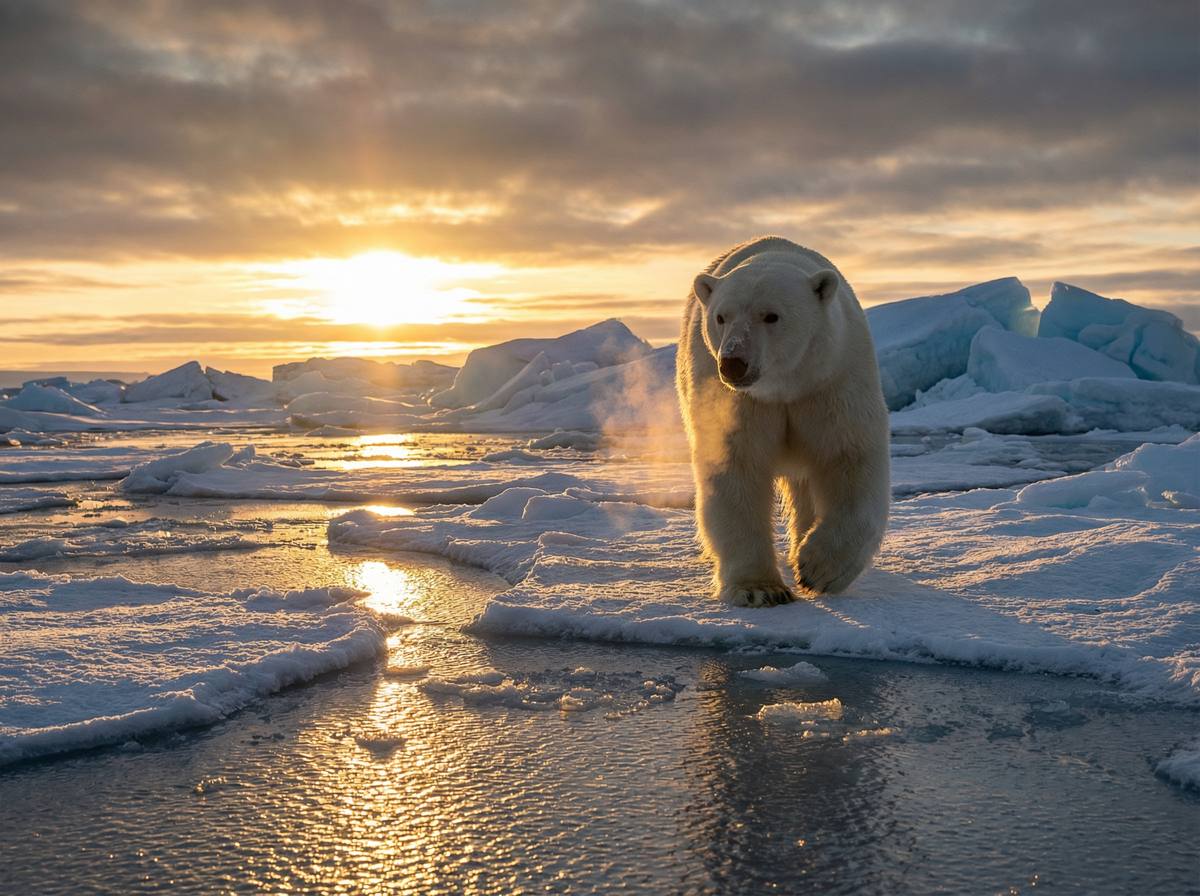 呦呦视频视频 - 北极熊冰原漫步